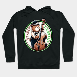 Bass Playing Bear, Gentleman Musician Hoodie